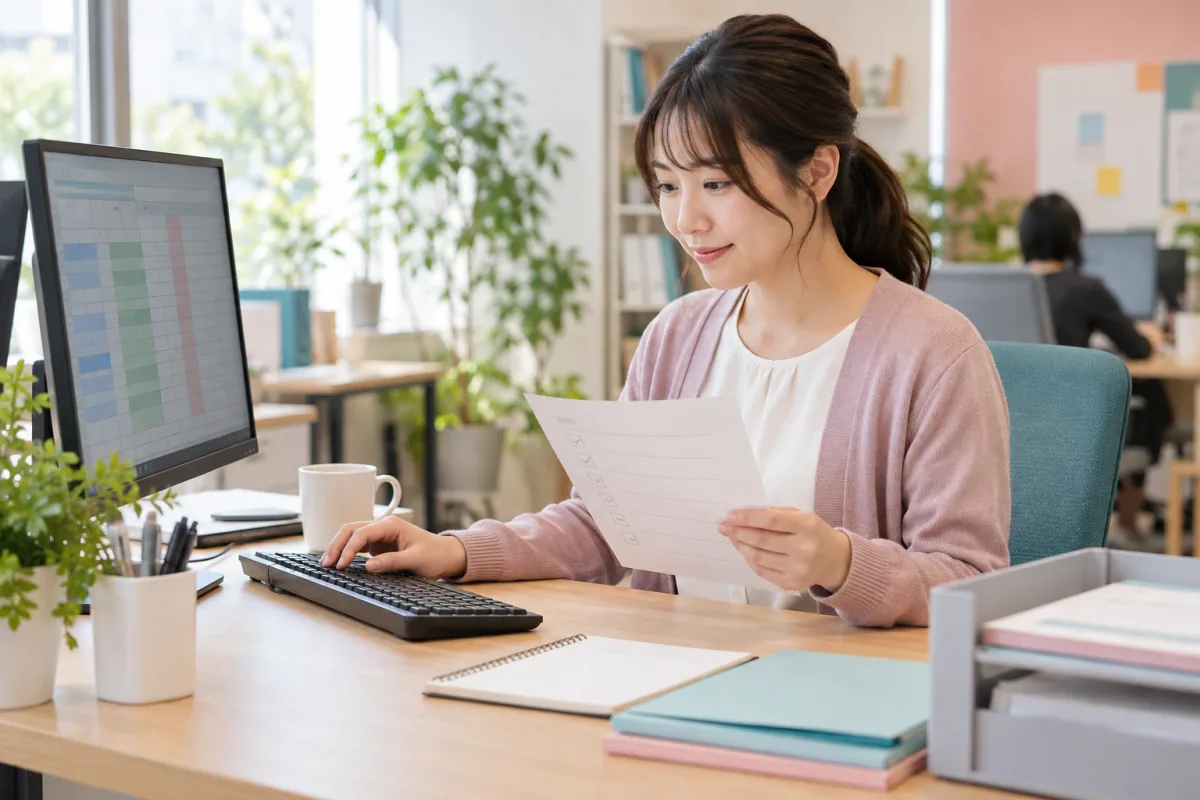 パソコンを使った作業のイメージ